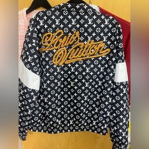 Louis Vuitton Monogram Script Rope Jacket. Color Block Twine Jacket